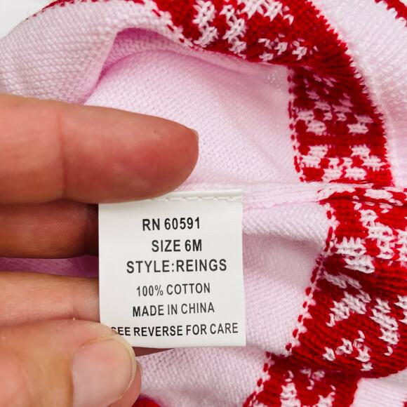 NWT Zubels 6M Reindeer Sweater - Picture 4 of 4